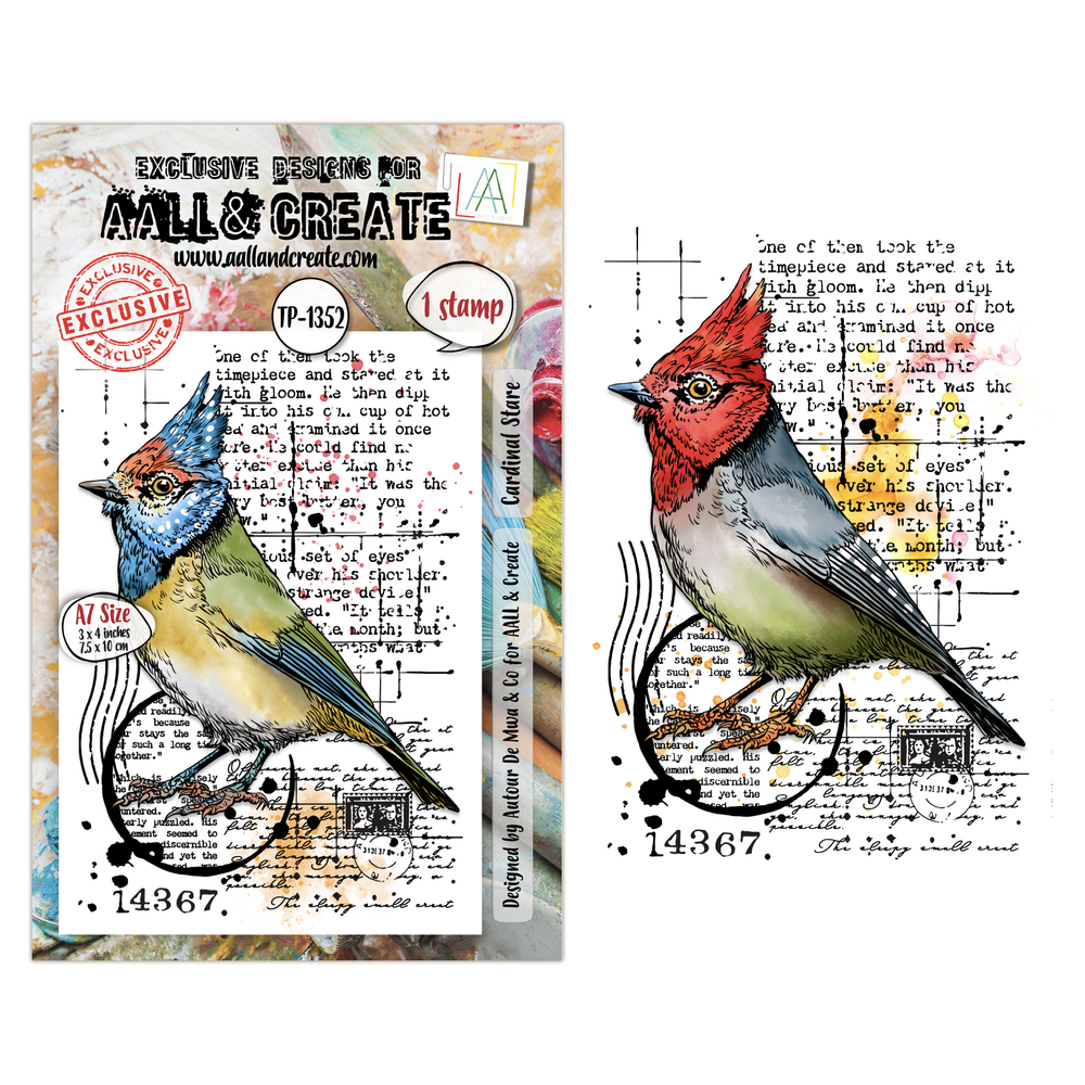 Aall and Create Hearted Nature A7 Stamp Sets Cardinal Stare by Autour De Mwa & Co (AALL-TP-1352) Aall and Create Hearted Nature A7 Stamp Sets Cardinal Stare by Autour De Mwa & Co (AALL-TP-1352)