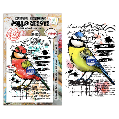 Aall and Create Hearted Nature A7 Stamp Sets Hearted Tit by Autour De Mwa & Co (AALL-TP-1351) Aall and Create Hearted Nature A7 Stamp Sets Hearted Tit by Autour De Mwa & Co (AALL-TP-1351)