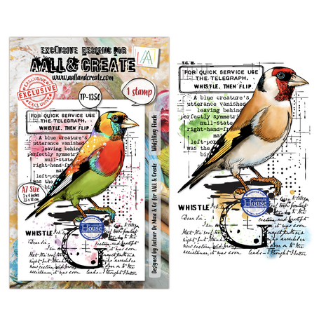 Aall and Create Hearted Nature A7 Stamp Sets Whistling Finch by Autour De Mwa & Co (AALL-TP-1350) Aall and Create Hearted Nature A7 Stamp Sets Whistling Finch by Autour De Mwa & Co (AALL-TP-1350)