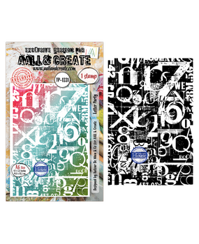 Aall and Create Scribble Away A6 Stamp Sets Letter Party by Autour De Mwa & Co (AALL-TP-1331)