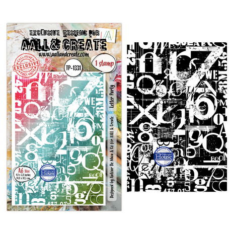 Aall and Create Scribble Away A6 Stamp Sets Letter Party by Autour De Mwa & Co (AALL-TP-1331) Aall and Create Scribble Away A6 Stamp Sets Letter Party by Autour De Mwa & Co (AALL-TP-1331)