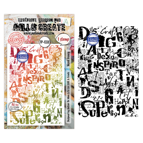 Aall and Create Scribble Away A6 Stamp Sets Word Frenzy by Autour De Mwa & Co (AALL-TP-1330) Aall and Create Scribble Away A6 Stamp Sets Word Frenzy by Autour De Mwa & Co (AALL-TP-1330)
