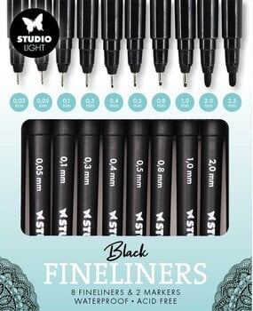 Studio Light Fineliners and Markers (8+2pcs) (SL-CO-FL01)