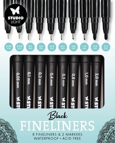 Studio Light Fineliners and Markers (8+2pcs) (SL-CO-FL01)