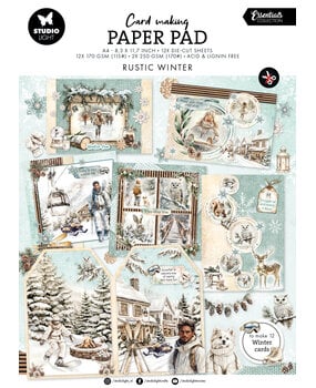 Studio Light Rustic Winter A4 Card Making Pad (SL-ES-CMP45)