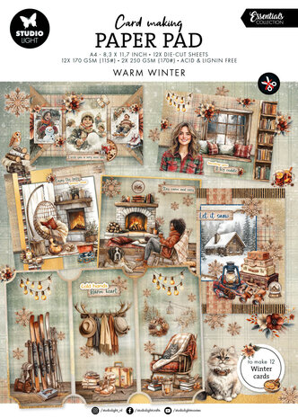 Studio Light Warm Winter A4 Card Making Pad (SL-ES-CMP46) Studio Light Warm Winter A4 Card Making Pad (SL-ES-CMP46)