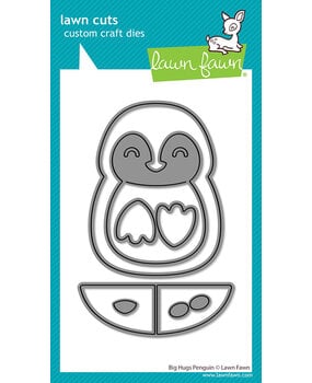 Lawn Fawn Big Hugs Penguin Lawn Cuts Dies (LF4268)