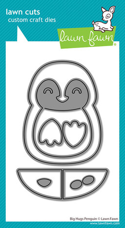 Lawn Fawn Big Hugs Penguin Lawn Cuts Dies (LF4268)