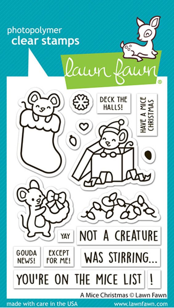 Lawn Fawn A Mice Christmas Clear Stamps (LF4265)