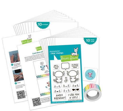 Lawn Fawn A Lotl Smiles Kids Cardmaking Kit Mini (LF3992)