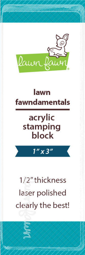 Lawn Fawn Acrylic Block 1x3 Inch Block (LF3995)