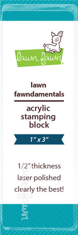 Lawn Fawn Acrylic Block 1x3 Inch Block (LF3995)