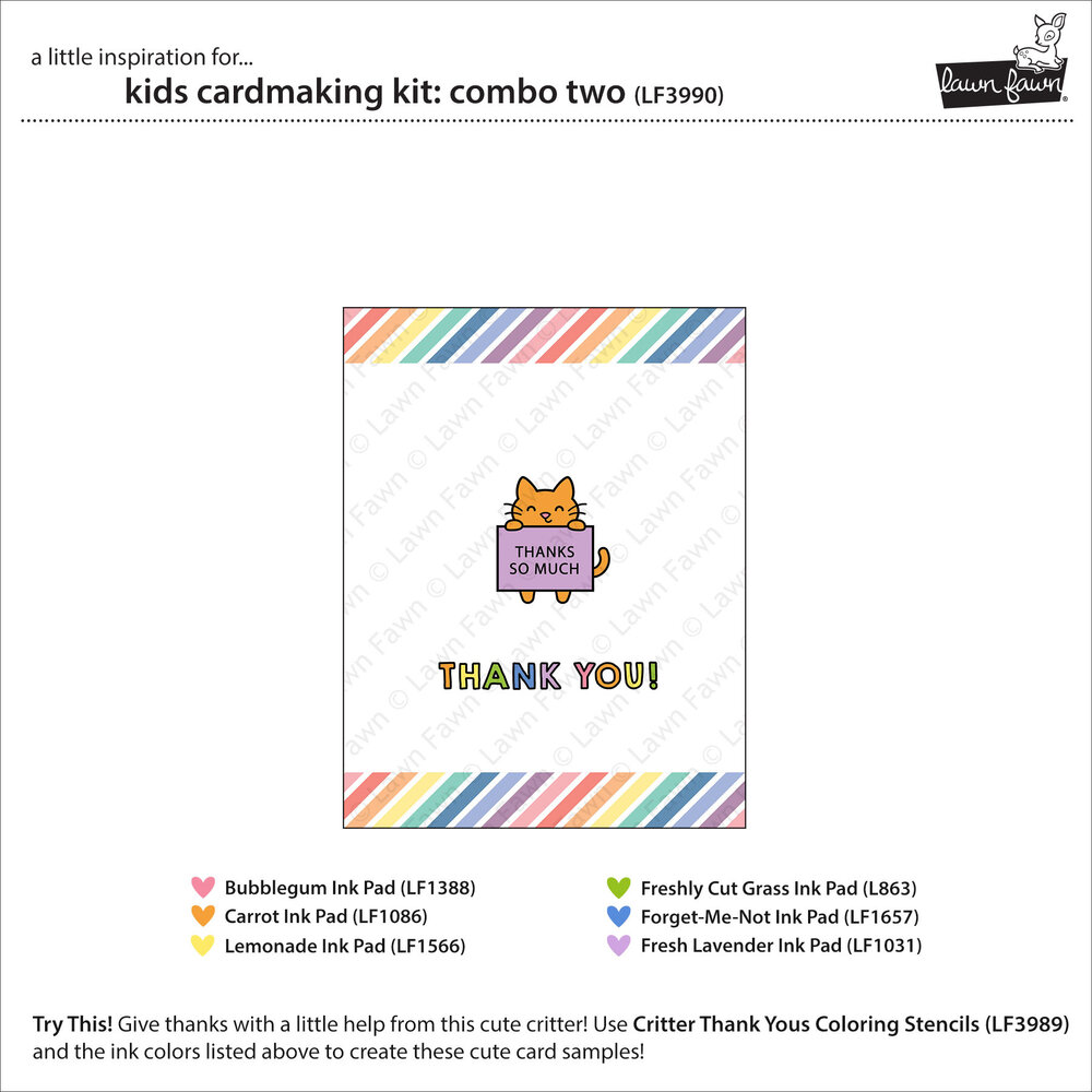 Lawn Fawn Combo Two Kids Cardmaking Kit (LF3990)