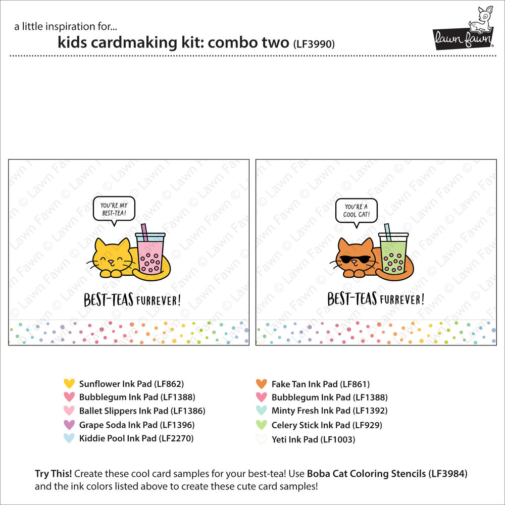 Lawn Fawn Combo Two Kids Cardmaking Kit (LF3990)