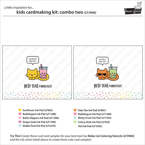 Lawn Fawn Combo Two Kids Cardmaking Kit (LF3990)