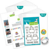 Lawn Fawn Critter Thank Yous Kids Cardmaking Kit Mini (LF3986)