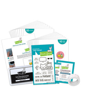 Lawn Fawn Boba Cat Kids Cardmaking Kit (LF3980)