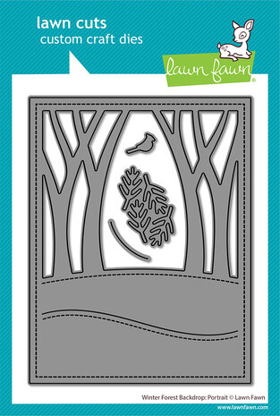Lawn Fawn Winter Forest Backdrop: Portrait Lawn Cuts Dies (LF4276) Lawn Fawn Winter Forest Backdrop: Portrait Lawn Cuts Dies (LF4276)