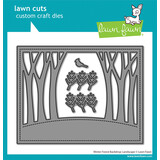 Lawn Fawn Winter Forest Backdrop: Landscape Lawn Cuts Dies (LF4277)