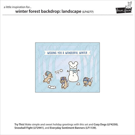 Lawn Fawn Winter Forest Backdrop: Landscape Lawn Cuts Dies (LF4277) Lawn Fawn Winter Forest Backdrop: Landscape Lawn Cuts Dies (LF4277)