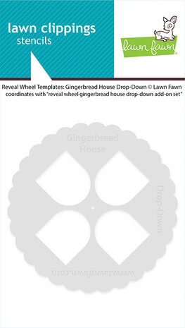 Lawn Fawn Reveal Wheel Templates Gingerbread House Drop-Down (LF4263) Lawn Fawn Reveal Wheel Templates Gingerbread House Drop-Down (LF4263)