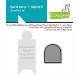 Lawn Fawn Reveal Wheel Gingerbread House Drop-Down Add-On Lawn Cuts Dies (LF4262)