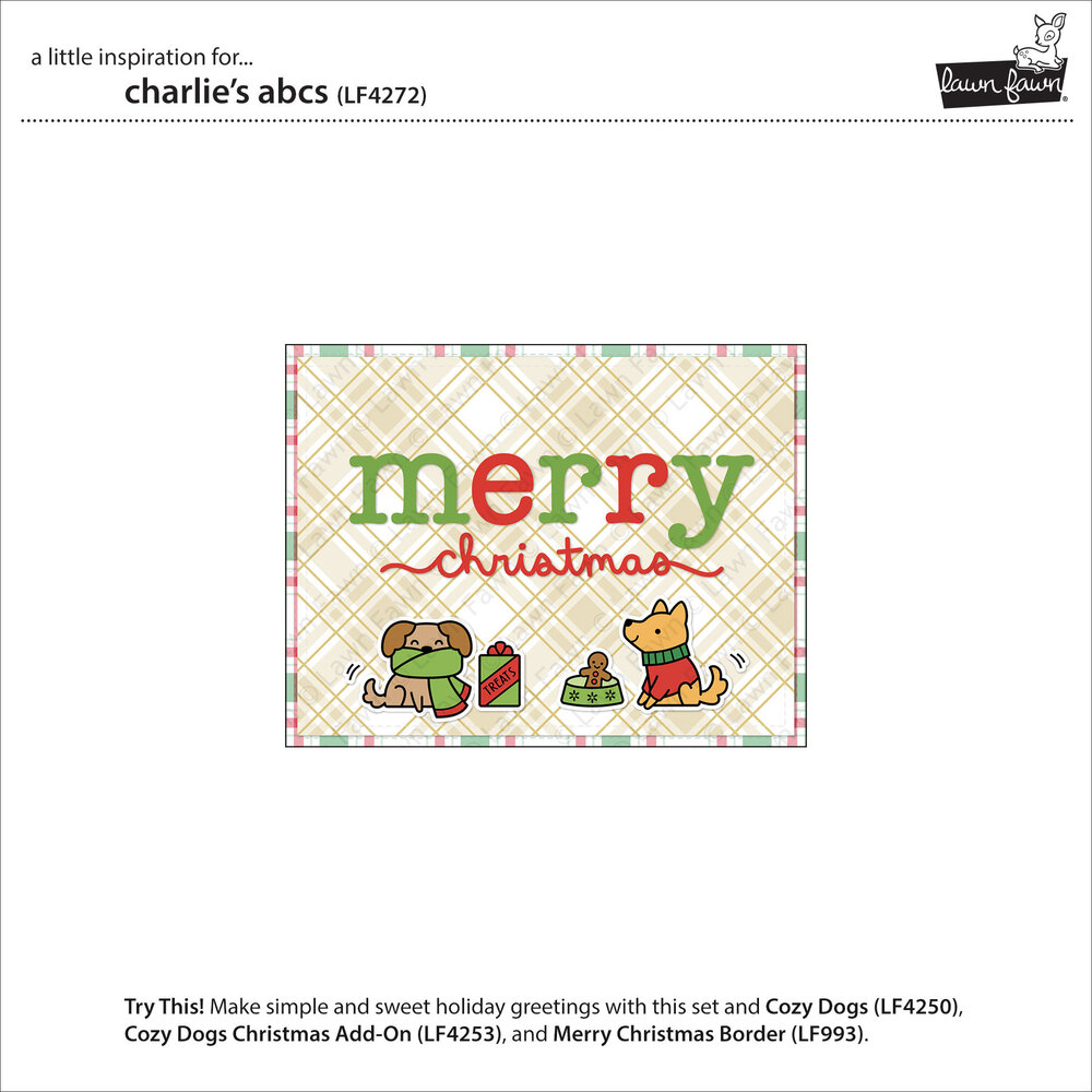 Lawn Fawn Charlie's Abcs Lawn Cuts Dies (LF4273)