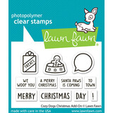 Lawn Fawn Cozy Dogs Christmas Add-On Clear Stamps (LF4253)