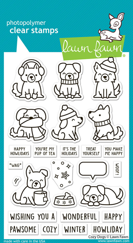 Lawn Fawn Cozy Dogs Clear Stamps (LF4250) Lawn Fawn Cozy Dogs Clear Stamps (LF4250)