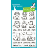 Lawn Fawn Cozy Dogs Clear Stamps (LF4250)