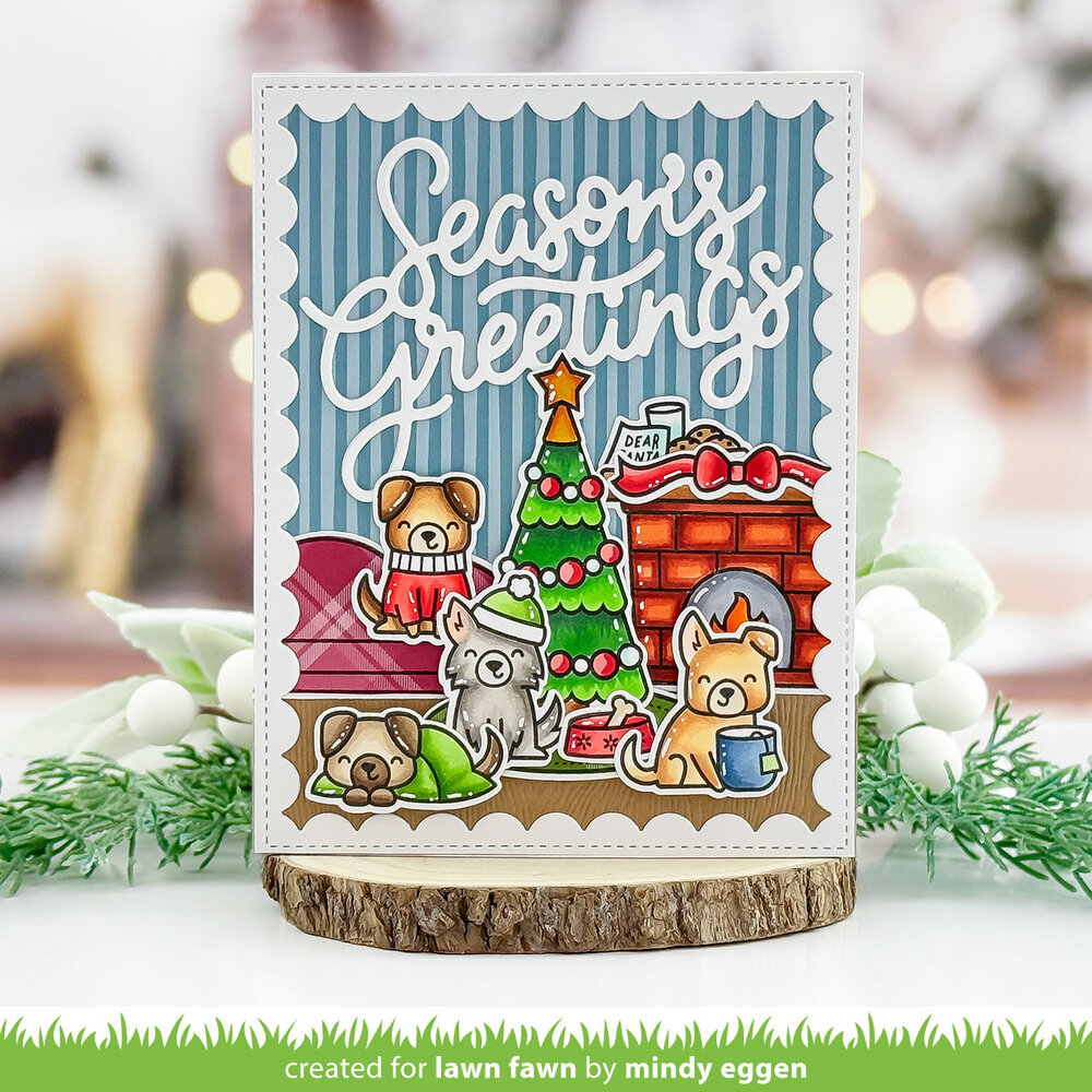 Lawn Fawn Cozy Dogs Clear Stamps (LF4250) Lawn Fawn Cozy Dogs Clear Stamps (LF4250)