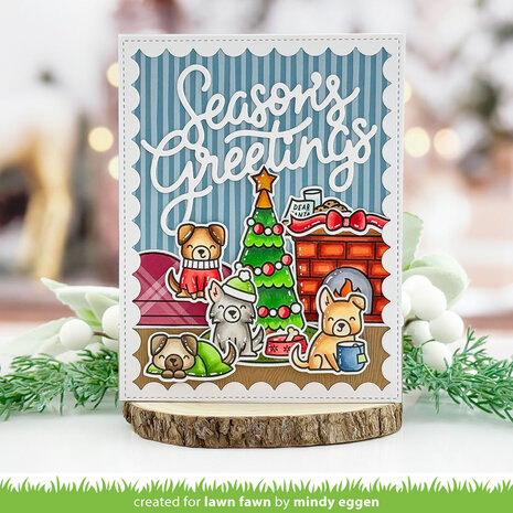 Lawn Fawn Cozy Dogs Clear Stamps (LF4250) Lawn Fawn Cozy Dogs Clear Stamps (LF4250)