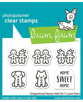 Lawn Fawn Gingerbread House Add-On Clear Stamps (LF4259) Lawn Fawn Gingerbread House Add-On Clear Stamps (LF4259)