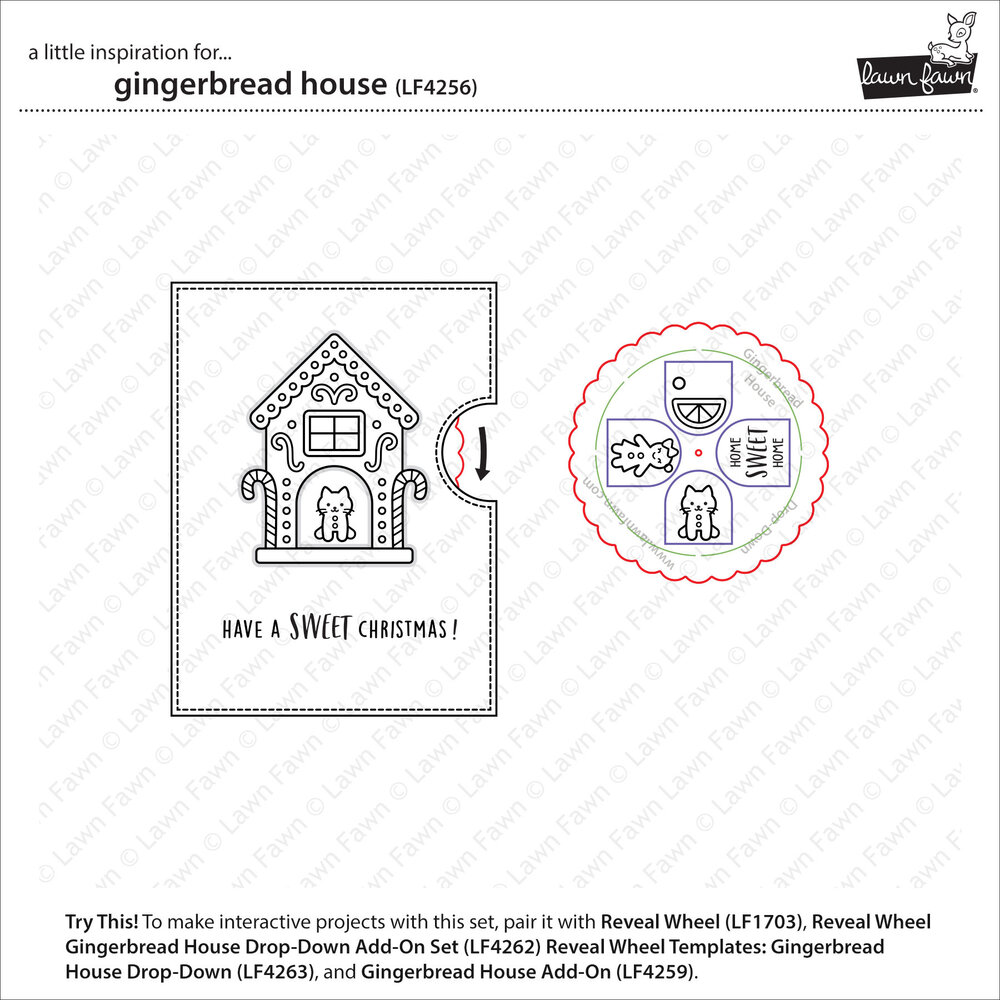 Lawn Fawn Gingerbread House Clear Stamps (LF4256) Lawn Fawn Gingerbread House Clear Stamps (LF4256)