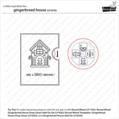 Lawn Fawn Gingerbread House Clear Stamps (LF4256) Lawn Fawn Gingerbread House Clear Stamps (LF4256)