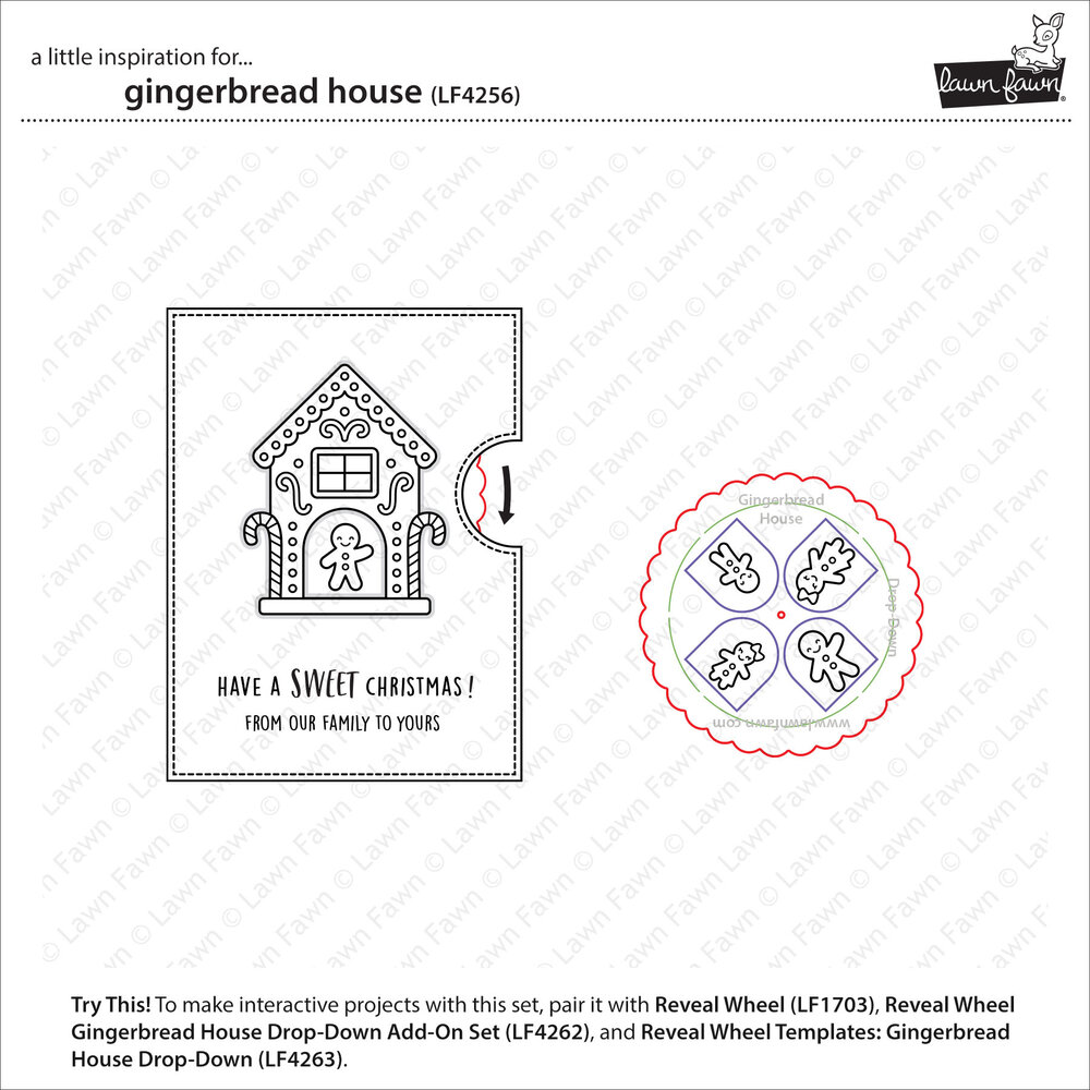 Lawn Fawn Gingerbread House Clear Stamps (LF4256) Lawn Fawn Gingerbread House Clear Stamps (LF4256)