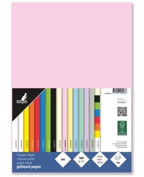Kangaro Paper A4 160grs Pastel Pink Pack (50pcs) (K-0039P001)