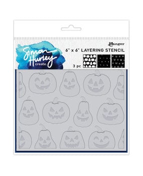 Ranger Simon Hurley create. Layering Stencils 6x6 Inch Jack O' Lanterns (3pcs) (HUS94241) Ranger Simon Hurley create. Layering Stencils 6x6 Inch Jack O' Lanterns (3pcs) (HUS94241)