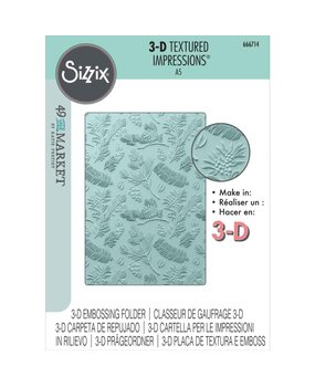 Sizzix 3D Textured Impressions by 49 and Market Pines (666714)