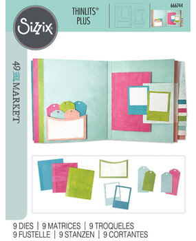 Sizzix Thinlits Die by 49 and Market Journal Essential Pages (9pcs) (666744)