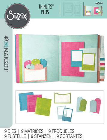 Sizzix Thinlits Die by 49 and Market Journal Essential Pages (9pcs) (666744) Sizzix Thinlits Die by 49 and Market Journal Essential Pages (9pcs) (666744)