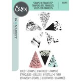 Sizzix Framelits Die w/Stamps by 49 and Market Build-a-Burst Painterly (5+6pcs) (666805)