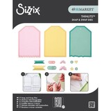 Sizzix Thinlits Die by 49 and Market Snap and Swap Large Tags (17pcs) (666826)