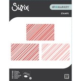 Sizzix Clear Stamps by 49 and Market Candy Stripes (2pcs) (667010)