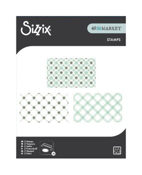 Sizzix Clear Stamps by 49 and Market Tartan (2pcs) (667011)