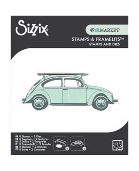 Sizzix Framelits Die w/Stamps by 49 and Market Journey Home (6+8pcs) (667012)
