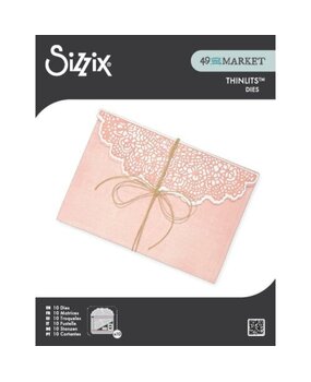 Sizzix Thinlits Die by 49 and Market Laced Folio (10pcs) (667014)