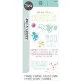 Sizzix Clear Stamps by 49 and Market Hello You Sentiments (13pcs) (666630)