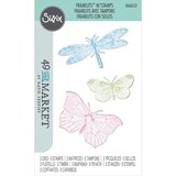 Sizzix Framelits Die w/Stamps by 49 and Market Engraved Wings (3+3pcs) (666633) (OUTLET)