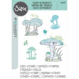 Sizzix Framelits Die w/Stamps by 49 and Market A5 Painted Pencil Mushrooms (10+2pcs) (666637)